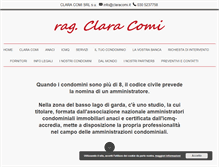Tablet Screenshot of claracomi.it